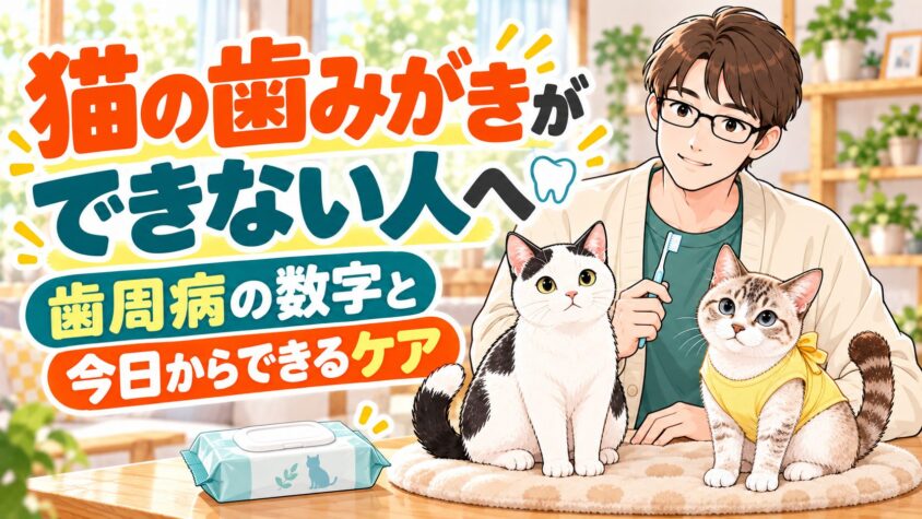 猫の歯みがきができない人へ｜歯周病の数字と、今日からできるケア