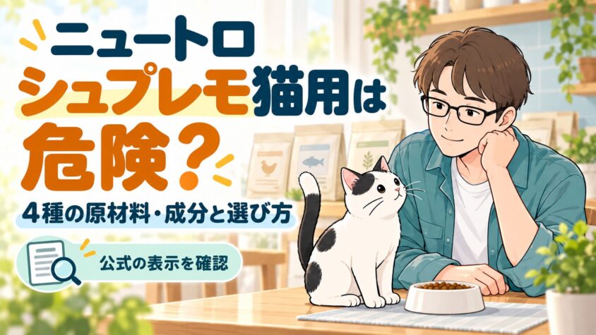 ニュートロ シュプレモ猫用は危険？4種の原材料・成分と選び方